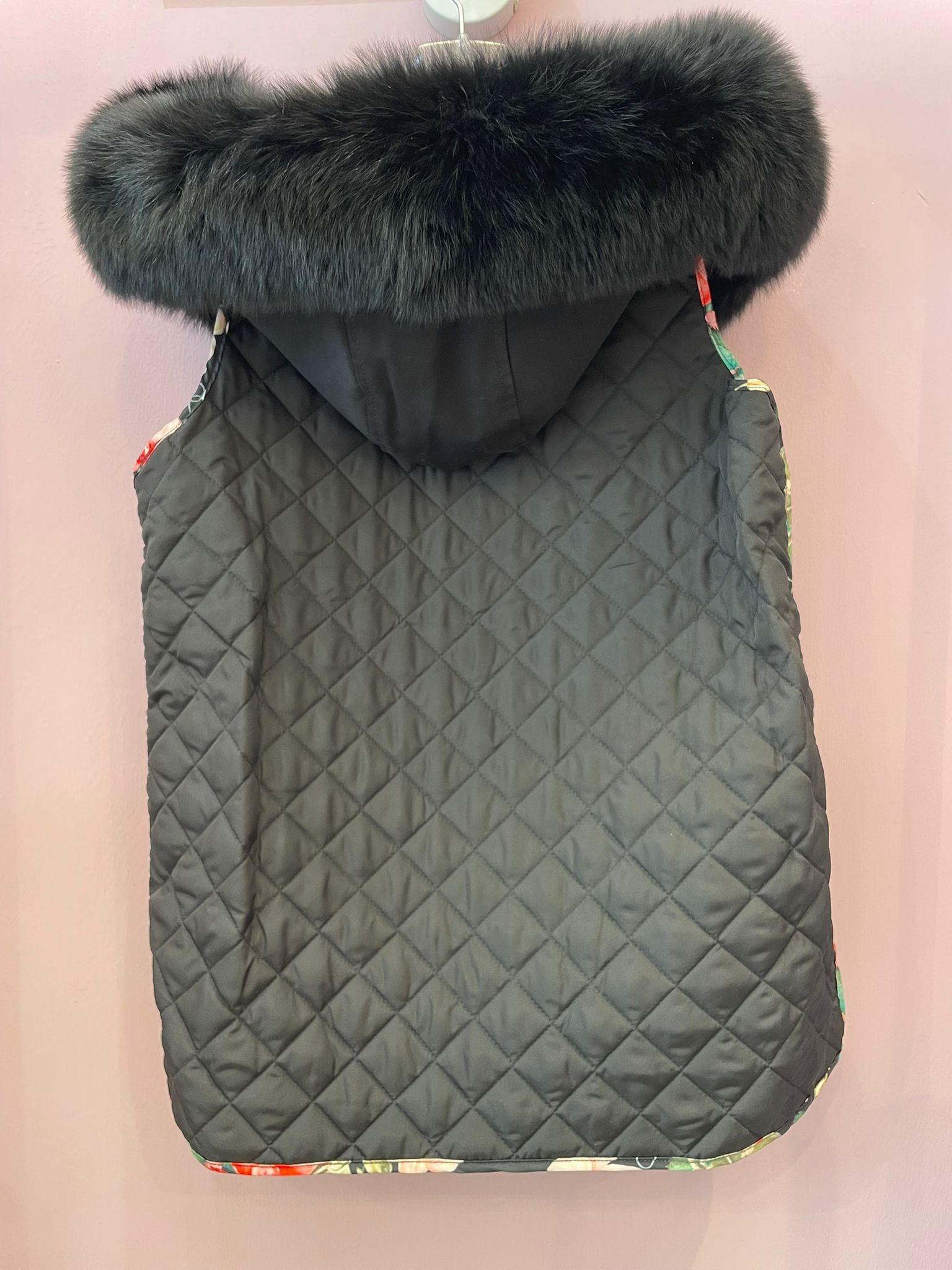 Parka skull double face gilet bimba