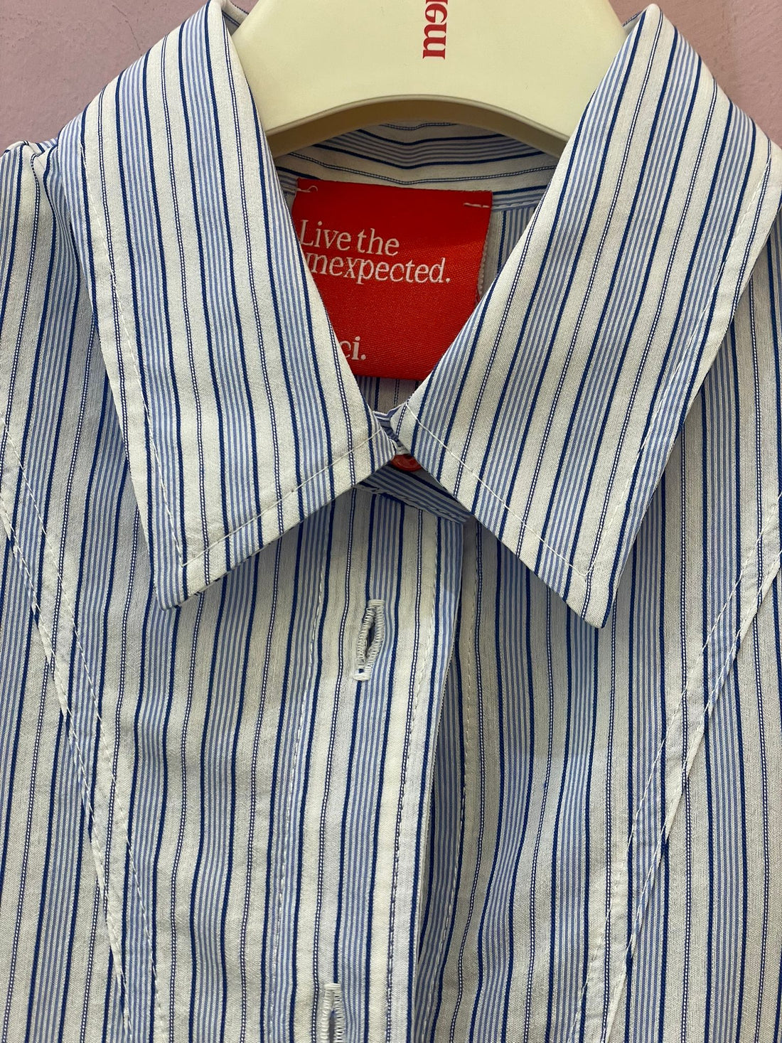 Camicia MERCI a righe celeste