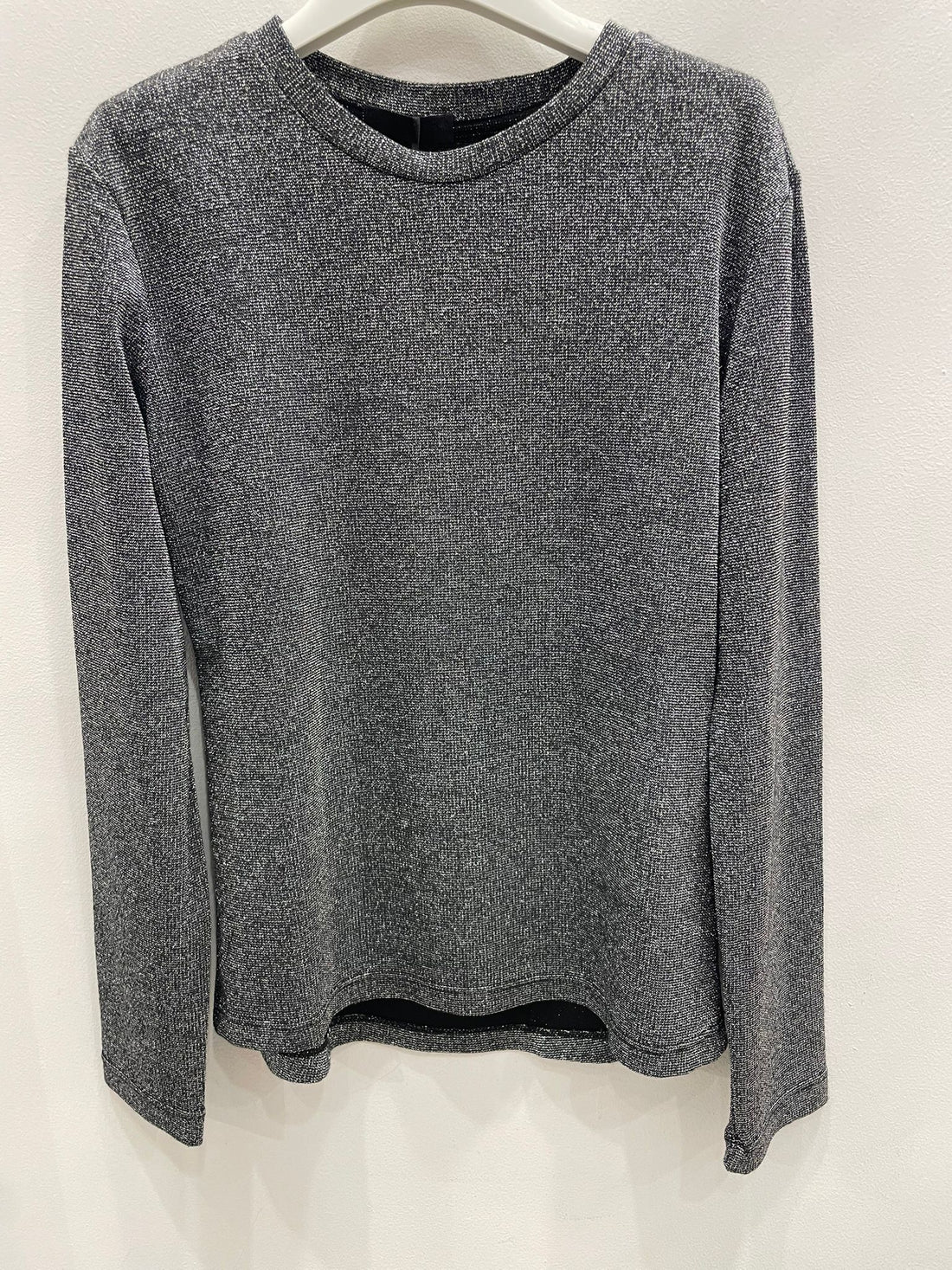Maglia manica lunga bimba grigio laminato FUN&FU