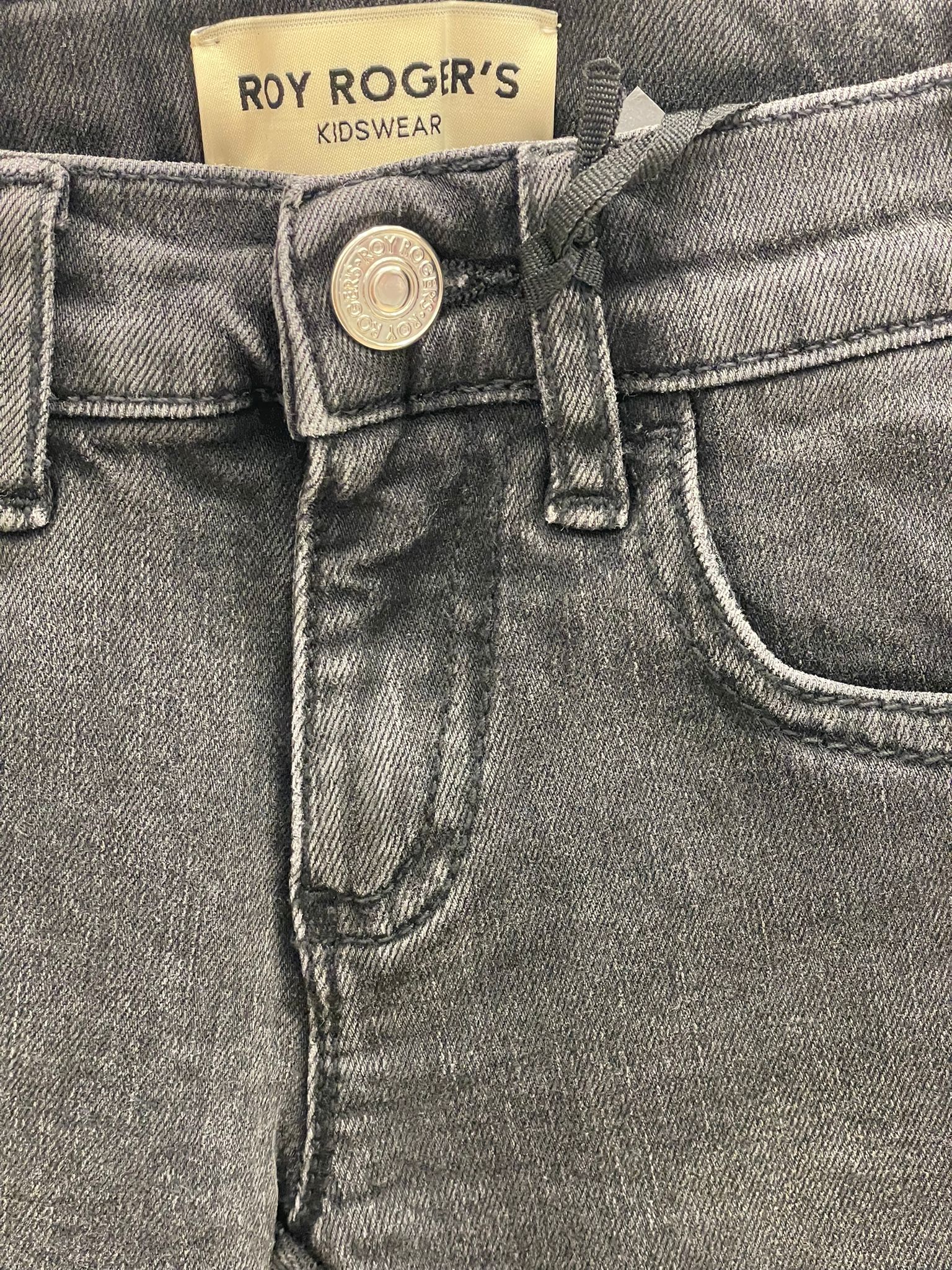 Jeans Roy roger’s bimba Neri elasticizzato rock 6 anni