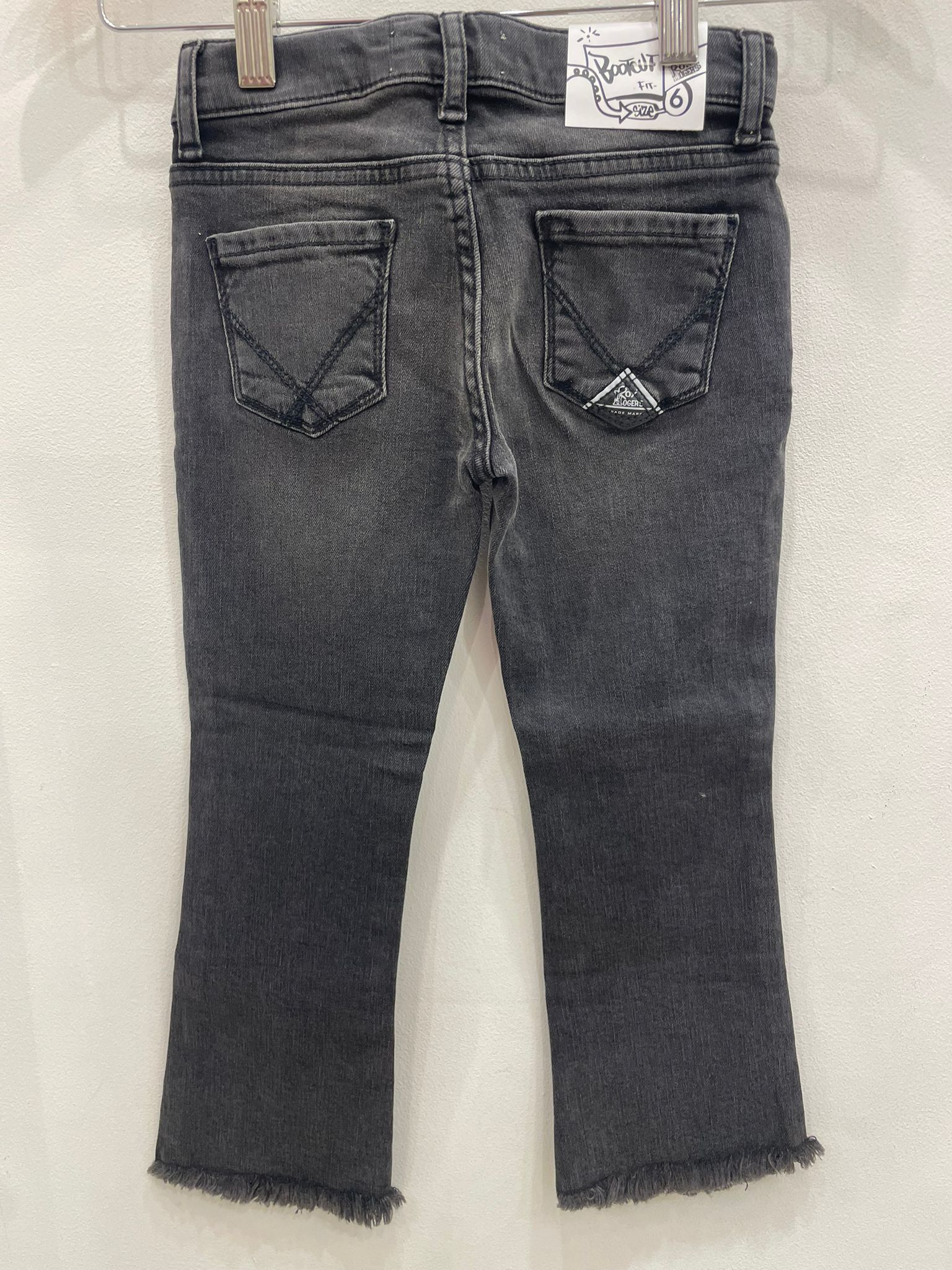 Jeans Roy roger’s bimba Neri elasticizzato rock 6 anni