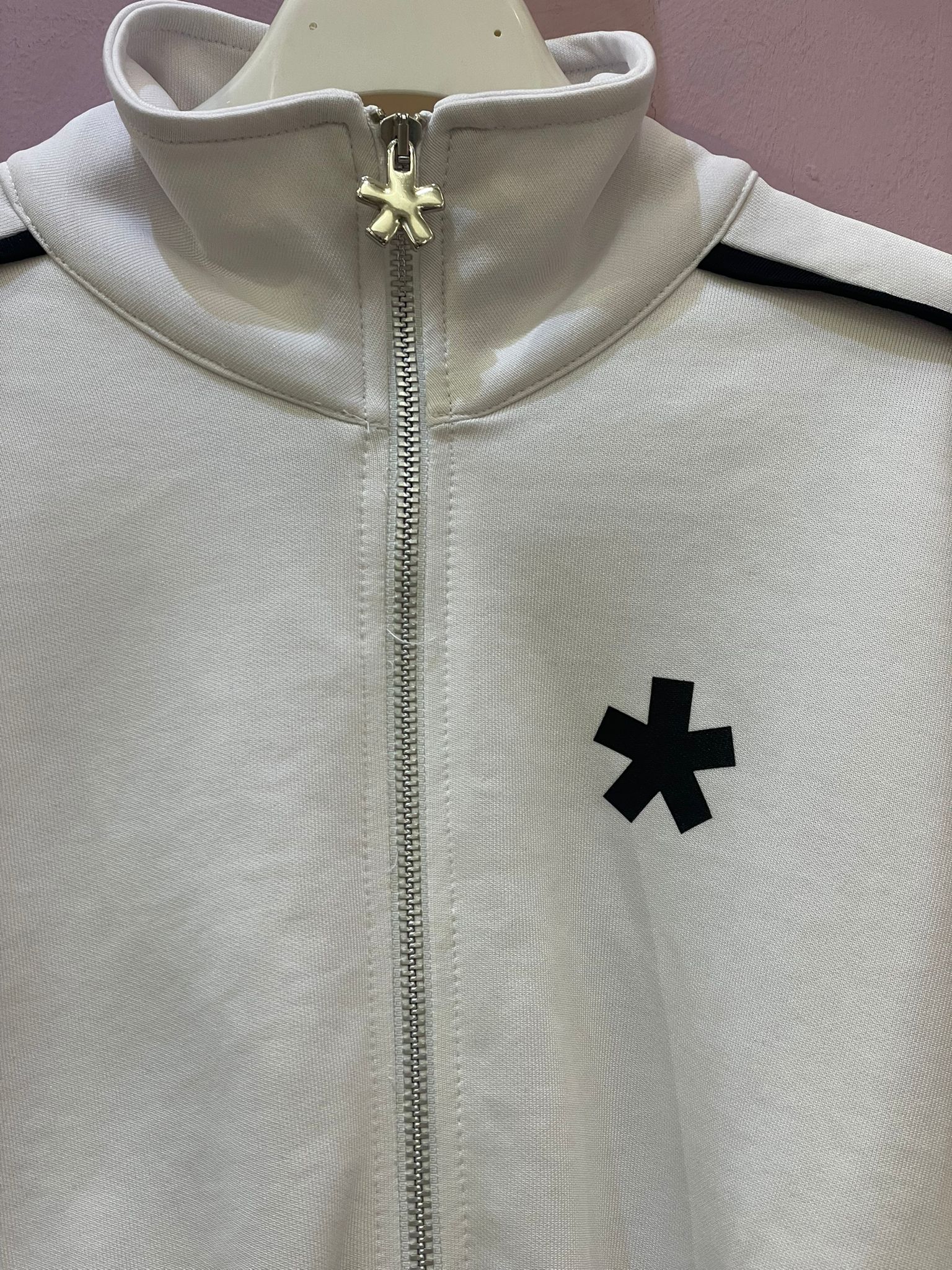 Felpa zip tecnico bianco COMME des FUCKDOWN*
