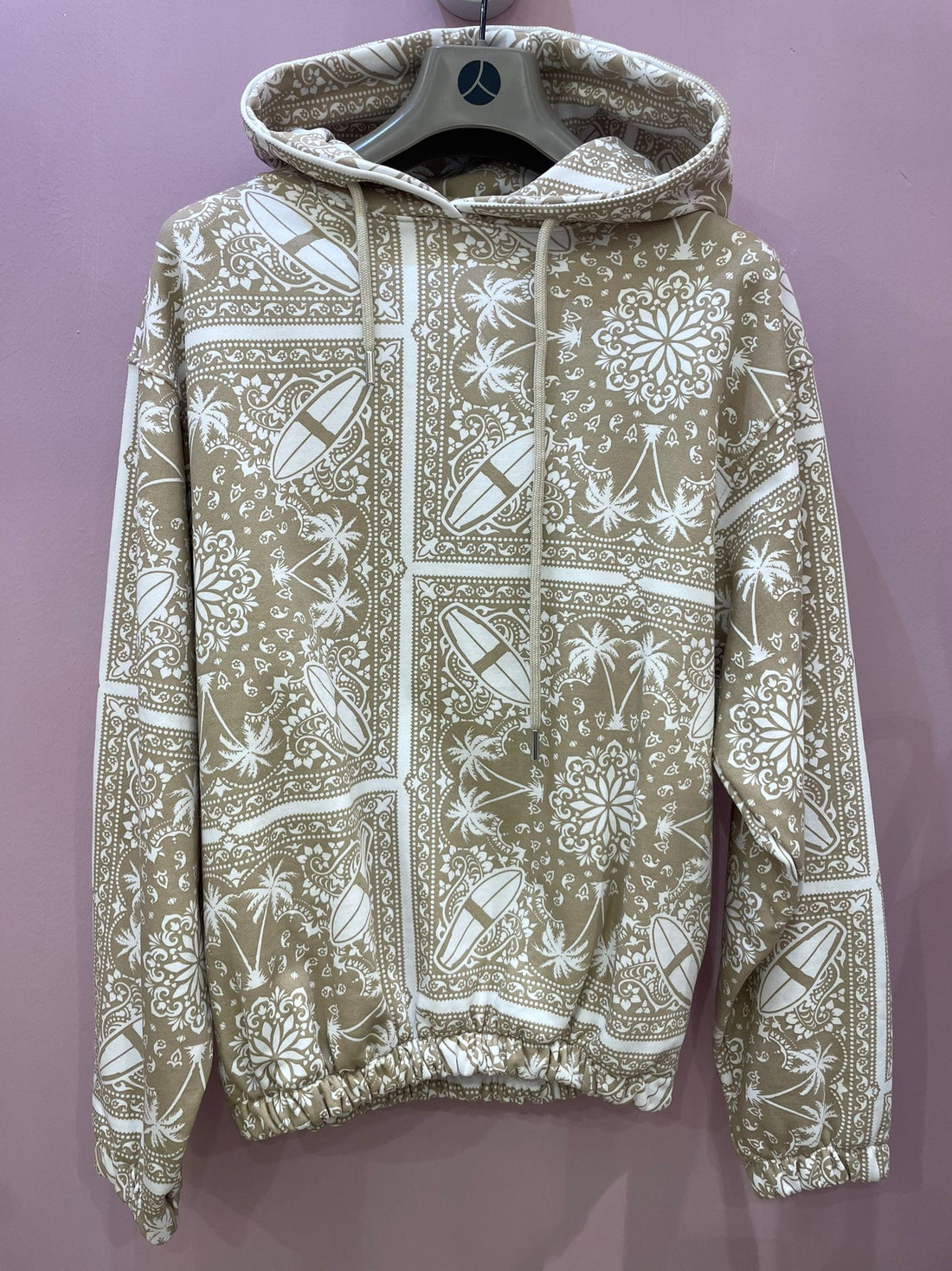 Felpa beige con stampa sul retro COMME des FUCKDOWN 8