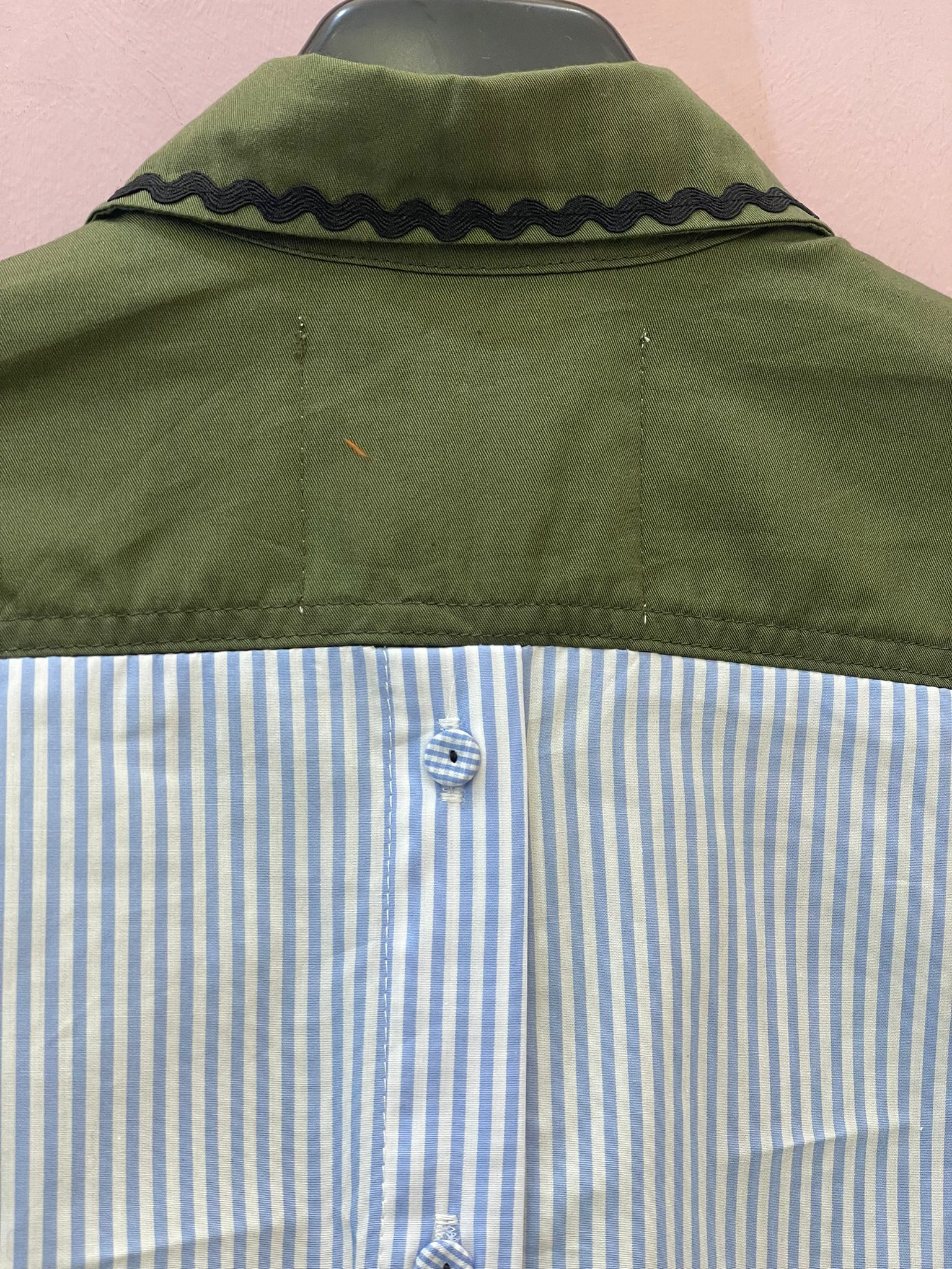 Camicia over verde militare