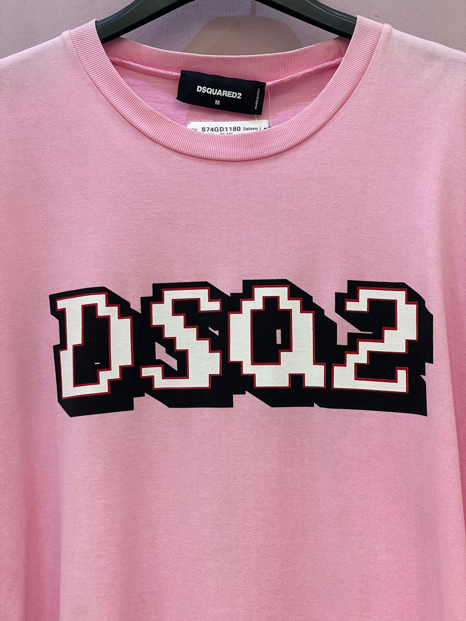 Vestito T-shirt DSQ2 rosa