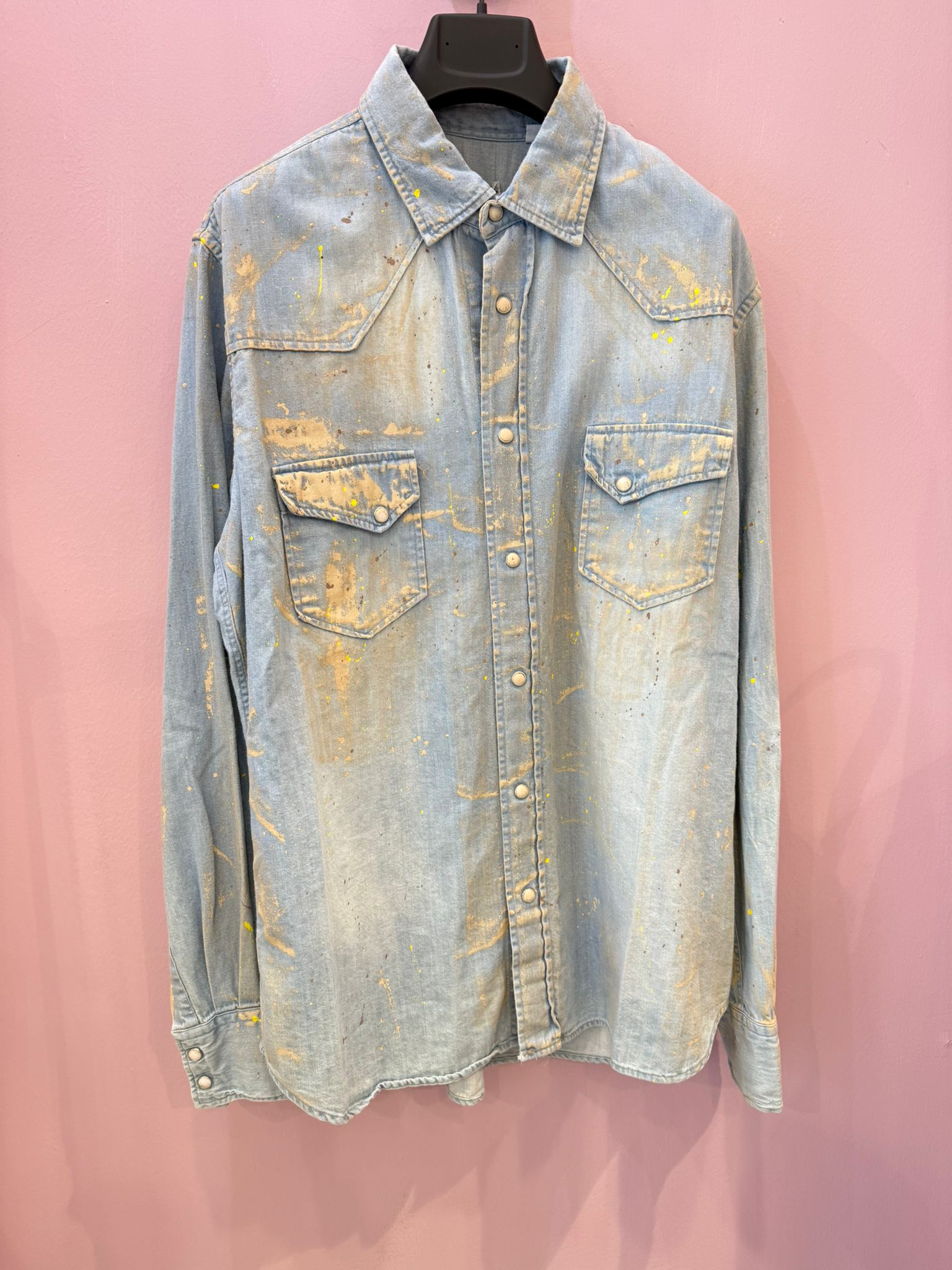 Camicia in denim front street8